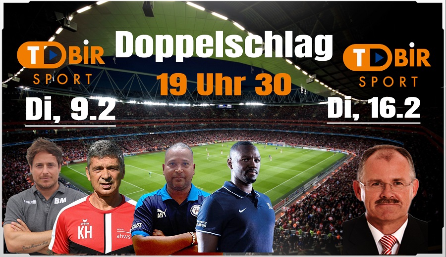 LIVE: Doppelschlag Di bei TDBir Sport ab 19 Uhr 30