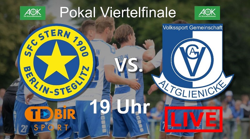 19 Uhr LIVE: Stern 1900 vs Altglienicke